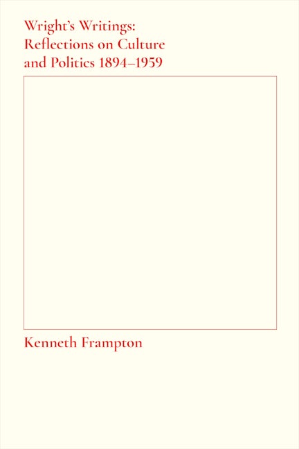 Book cover image for Wright's Writings ISBN: 9781941332351